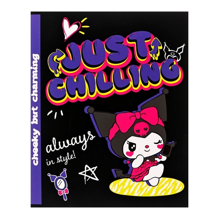 Тетрадь 48 листов в клетку Kuromi, обложка картон, soft-touch ламинация, белизна 92%, блок 60 г/м2, МИКС Тетрадь 48 листов в клетку Kuromi, обложка картон, soft-touch ламинация, белизна 92%, блок 60 г/м2, МИКС