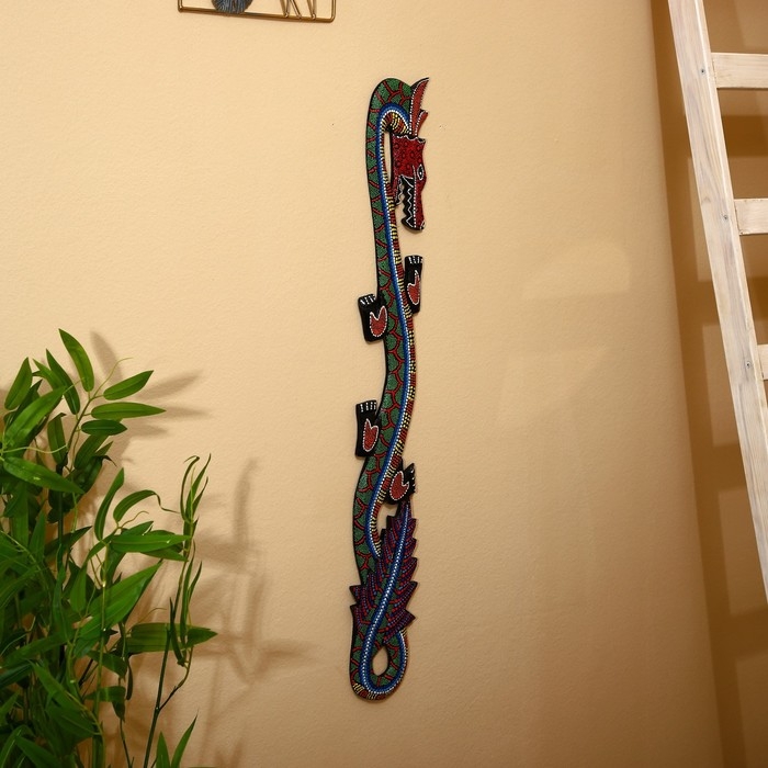 Панно «Дракон», 96×14×1.5 см, дерево, МИКС Панно «Дракон», 96×14×1.5 см, дерево, МИКС