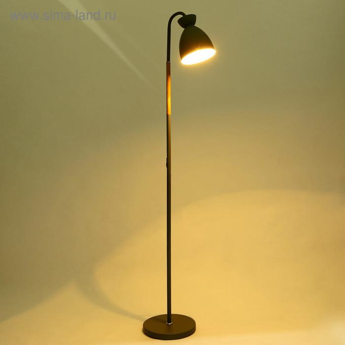 Торшер "Нова" 1х60Вт E27 серый 34х21,5х162 см.