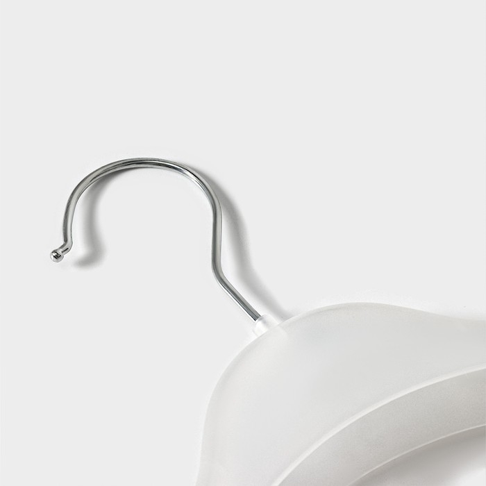 Плечики - вешалка для одежды, 38×23 см, цвет прозрачный Плечики - вешалка для одежды, 38×23 см, цвет прозрачный