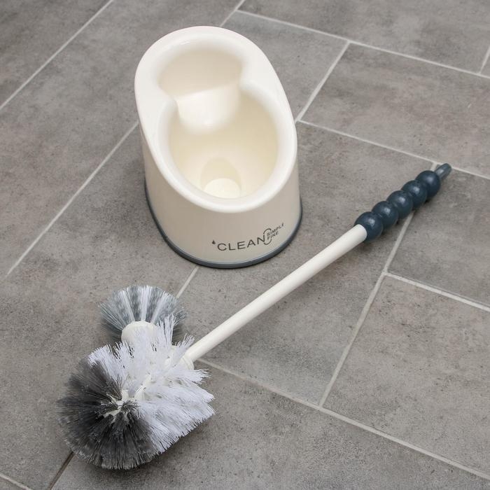 Ёрш для унитаза с подставкой Accoona, 17,5×13,5×44 см, цвет белый Ёрш для унитаза с подставкой Accoona, 17,5×13,5×44 см, цвет белый