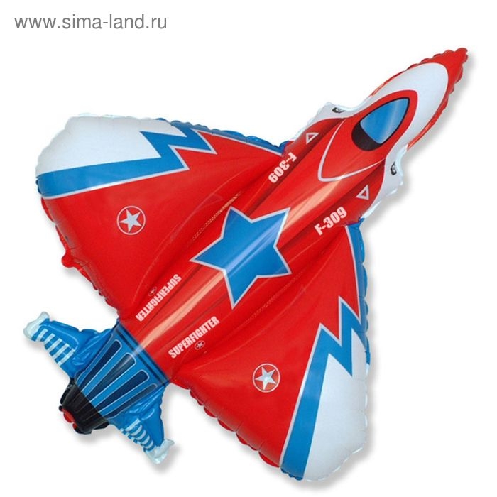 Шар фольгированный 39 Шар фольгированный 39" «Истребитель», цвет красный