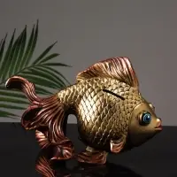 Копилка для денег &laquo;Золотая рыбка&raquo;, гипс, 13&times;25 см