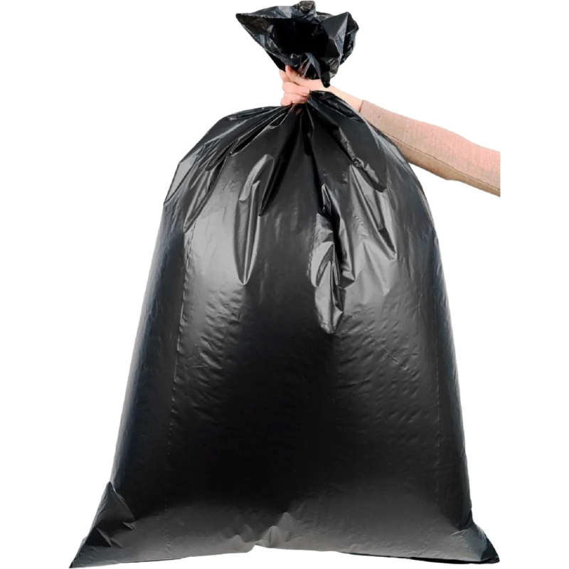 Мешки для мусора ПВД Элементари 240л 80мкм 10шт/рул черные 88х128см