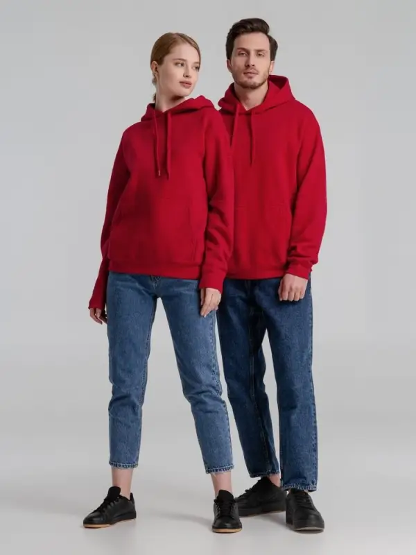 Толстовка с капюшоном Slam 320, красная, размер XS