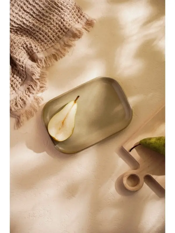 Блюдо фарфоровое SL Home &laquo;Песчаный бриз&raquo;, 24.5&times;16.5 см, бежевый