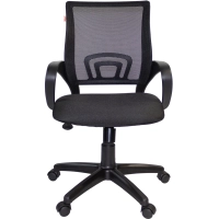 Кресло ТП 304 сетка/ткань,черный,пластик