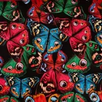 Бумага упаковочная глянцевая двухсторонняя «Бабочки», 70 х 100 см