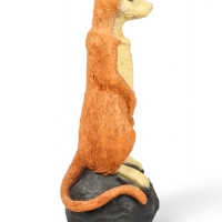 Садовая фигура из полистоуна «Большой сурикат на камне», 60×24×22 см
