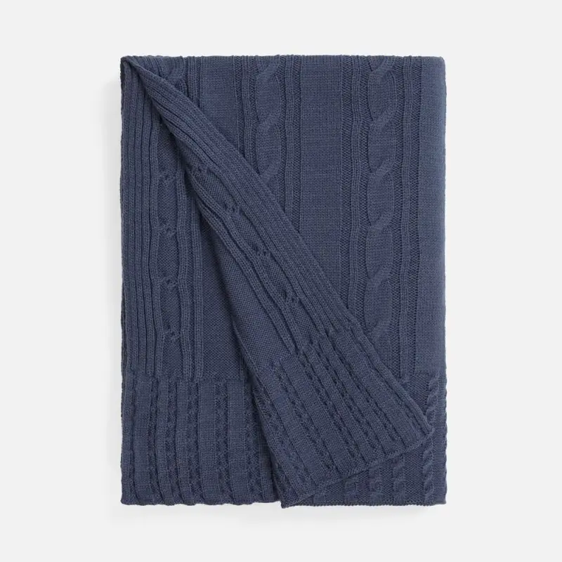 Плед Remitti, серо-синий (сланец) Плед Remitti, серо-синий (сланец)