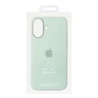 Чехол для iPhone 16 Silicone Case 100% ORG Aquamarine (MagSafe + анимация NFC) c LOGO