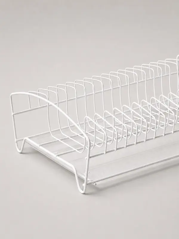 Сушилка для посуды с поддоном, 39&times;25&times;12 см, белый