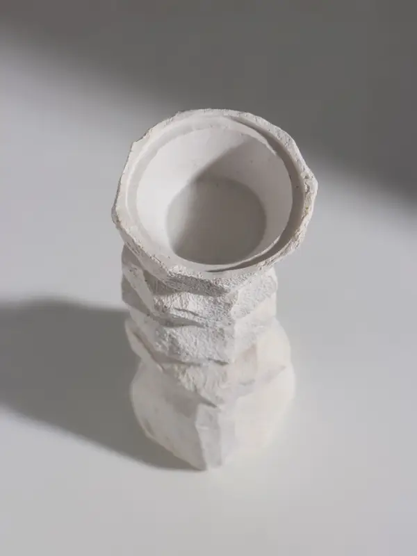 Подсвечник полистоун "Стоунхендж" d=3 и 5,5 см набор 3 шт 6,5х7х12 6,5х7х16 6,5х7х20 см