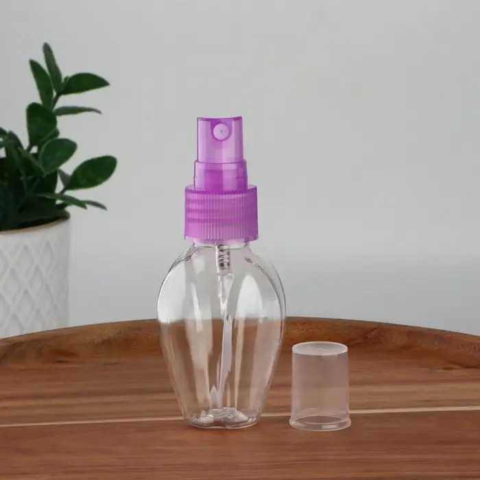 Бутылочка для хранения, с распылителем, 45 мл, МИКС, прозрачная Бутылочка для хранения, с распылителем, 45 мл, МИКС, прозрачная