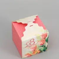 Коробка подарочная складная &laquo;С 8 Марта&raquo;, 12&times;12&times;12 см