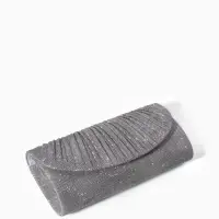 Сумка женская на магните, серебристая
