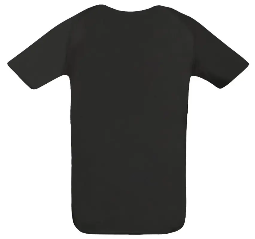 Футболка унисекс Sporty 140 черная, размер XXs Футболка унисекс Sporty 140 черная, размер XXs