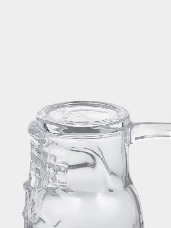 Пивная кружка &laquo;Череп. Хэллоуин&raquo;, 350 мл, стекло, прозрачная