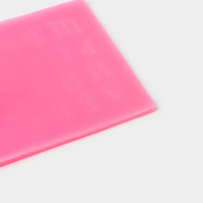 Молд «Алфавит», силикон, 16×8.5×0.6 см, розовый