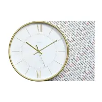 Часы настенные интерьерные &laquo;Эдит&raquo;, d=30.5 см, золотистые