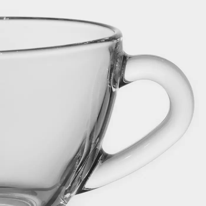 Кружка &laquo;Прага&raquo;, 200 мл, стекло, прозрачная