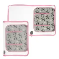 Папка для труда А4 Bubble heart, молния вокруг/откидная планка