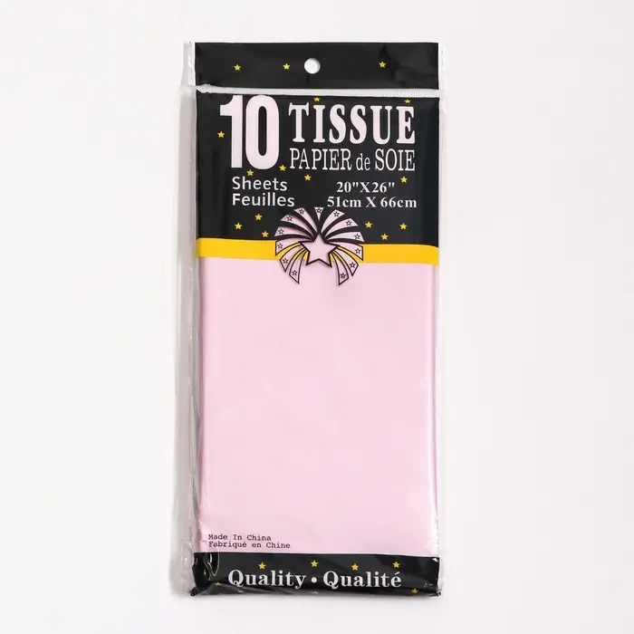 Бумага упаковочная тишью, «Жемчужная», сиреневая, 50×70 см