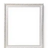 Рама для картин и зеркал Elegance de Lumi, 50&times;60 см, пластик, белая с золотом