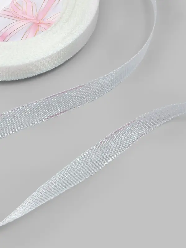 Лента парчовая, 10 мм, 23&plusmn;1 м, голографическая