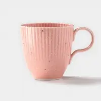 Кружка Доляна &laquo;Коралл&raquo;, 350 мл, фарфор, розовая