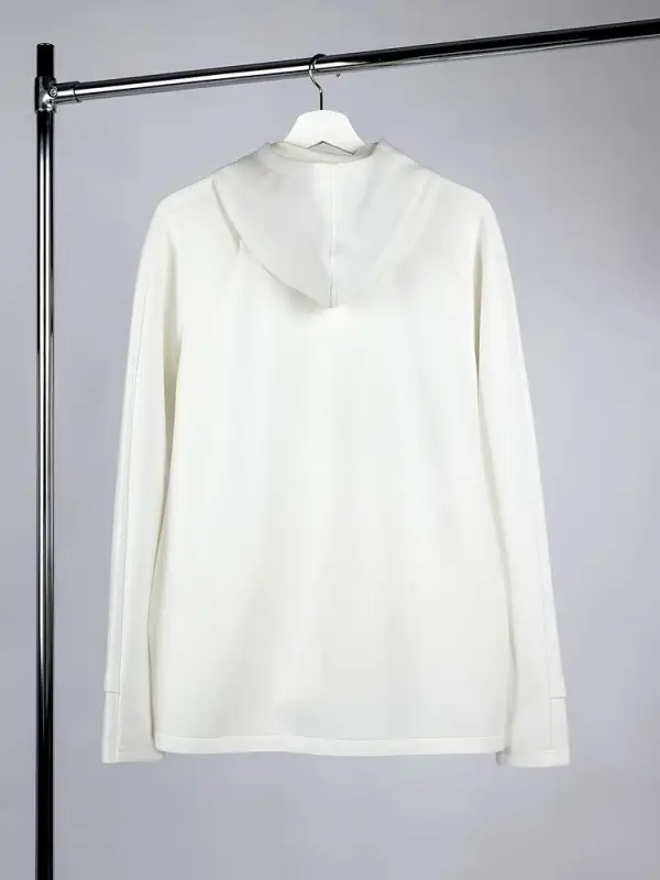 Куртка с капюшоном унисекс Begi, молочно-белая, размер S Куртка с капюшоном унисекс Begi, молочно-белая, размер S