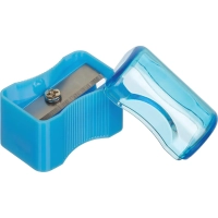 Точилка для карандашей  бюджет цв.ассорти с контейнером