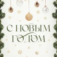Коробка для макарун «С Новым годом», веточки, 18 х 12 х 3.5 см