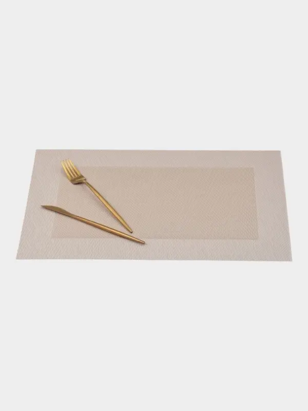 Набор салфеток сервировочных Доляна &laquo;Уют&raquo;, 45&times;30 см, 4 шт., бежевый