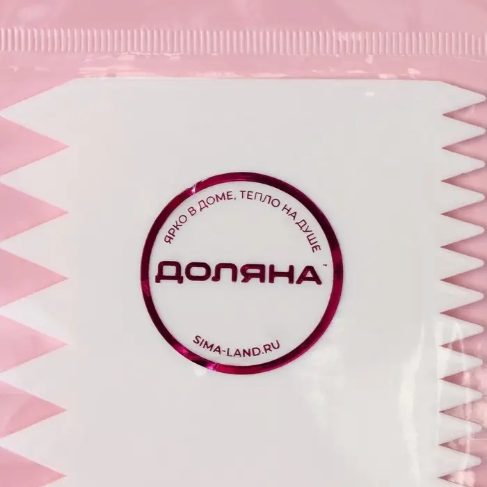 Шпатель кондитерский Доляна «Зубчики», 11×7 см, белый Шпатель кондитерский Доляна «Зубчики», 11×7 см, белый