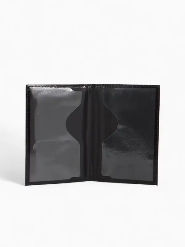 Обложка для паспорта, с гербом, чёрная