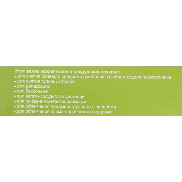 Аппликатор Кузнецова, валик для шеи, спанбонд, красный, 14 x 23 см.