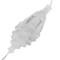 Удлинитель для комнатных гирлянд, 5 м, прозрачная нить, УМС-вилка