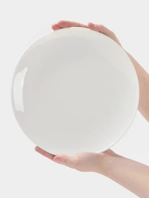 Тарелка Hanna Kn&ouml;vell, d=27.5 см, без борта, фарфор, белая