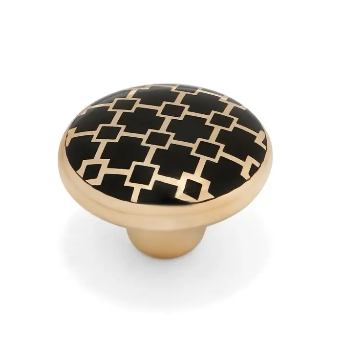 Ручка-кнопка CAPPIO, d=39 мм, цвет золото