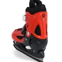 Коньки для фитнеса с роликовой платформой BlackAqua (р.34-37, красный)