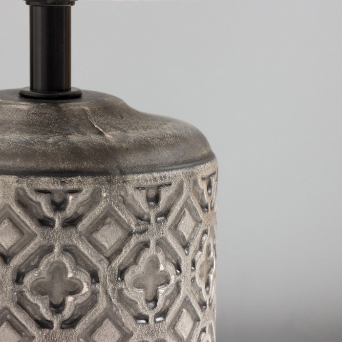 Настольная лампа Настольная лампа "Лореа" E14 40Вт серый 20х20х31 см RISALUX