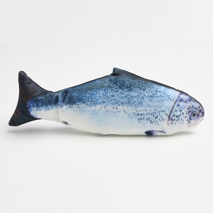 Игрушка для кошек  Игрушка для кошек "Форель" с двигающимся хвостом и с USB-зарядкой, 28 см