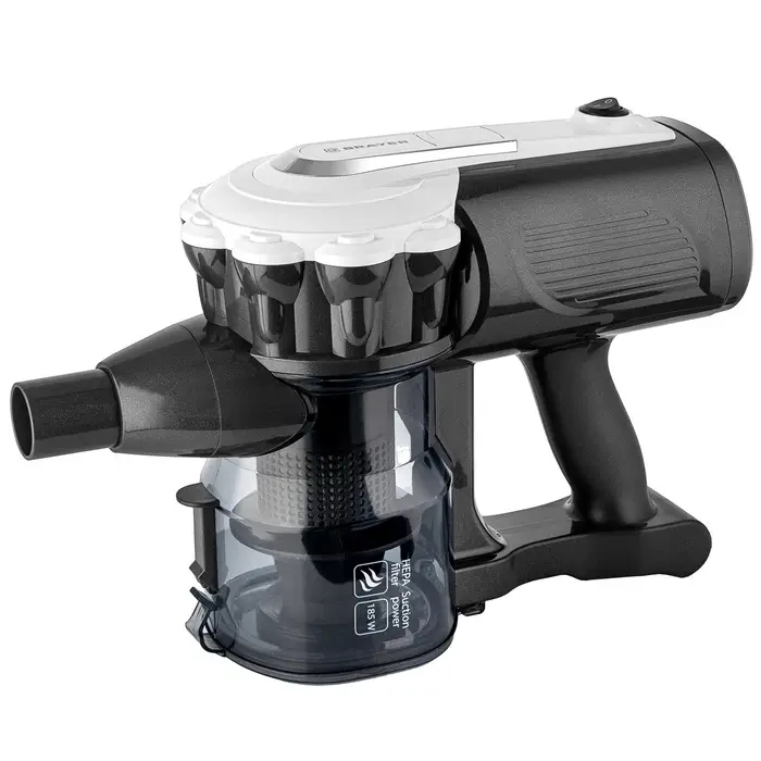 Пылесос BRAYER 4269BR, вертикальный, 600 Вт, 0,8 л, 70 дБ, 8 м, 2.8 кг, 2 насадки