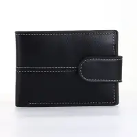 Портмоне мужское на кнопке, чёрное