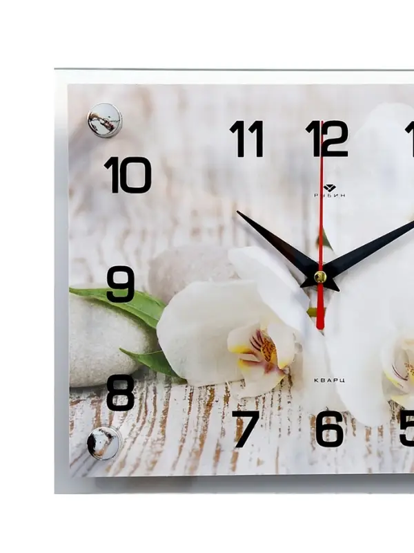 Часы настенные интерьерные &laquo;Спа. Белые орхидеи&raquo;, 20&times;26 см