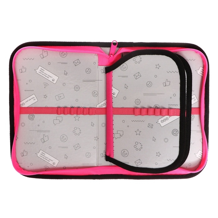 Пенал 3 секции, вкладка внутри, 140 х 210 х 40 мм, тканевый, Calligrata TOP Block  Пенал 3 секции, вкладка внутри, 140 х 210 х 40 мм, тканевый, Calligrata TOP Block "Кеды"