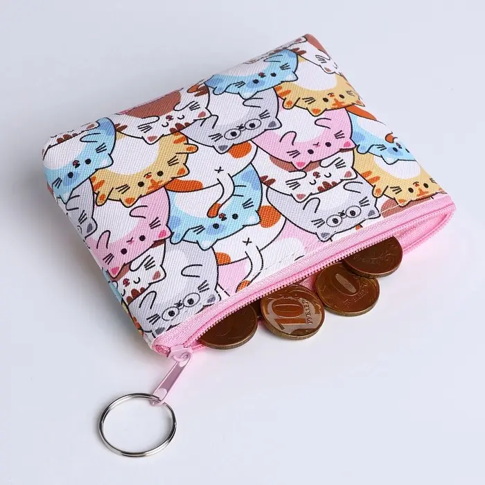 Кошелёк детский &laquo;Животные&raquo;, монетница, на молнии, МИКС