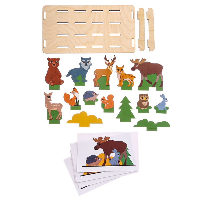 Головоломка. Повтори по образцу «Лес» Головоломка. Повтори по образцу «Лес»