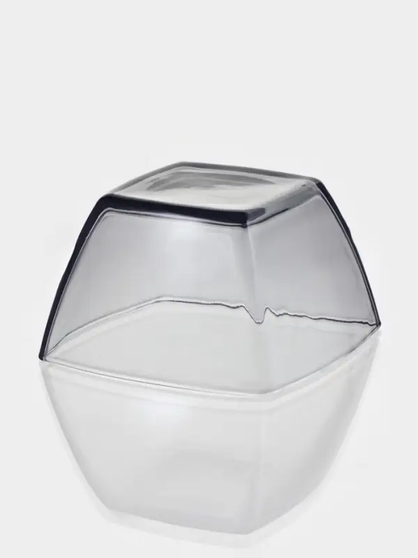 Набор салатников Paşabah&ccedil;e Tokyu. Gray, 500 мл, d=12.5 см, 6 шт., стекло, чёрный